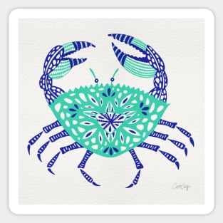 Turquoise Crab Sticker